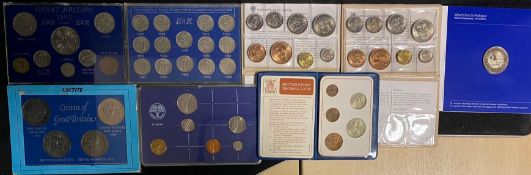 Mixed collection of commemorative coin packs