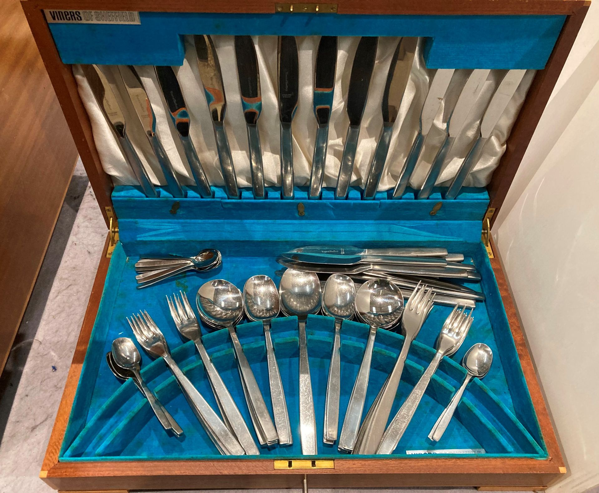 A Viners of Sheffield cutlery canteen containing eighty-five pieces of Viners stainless steel - Image 2 of 2