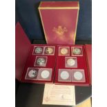 Cayman Islands, Silver Kings Collection 1980, a set of ten Silver proof 25 dollars coins,