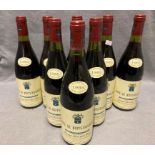Eight 75cl bottles of Pierre Bouree Fils Cote de Nuits-Villages 1985 red wine selected and shipped