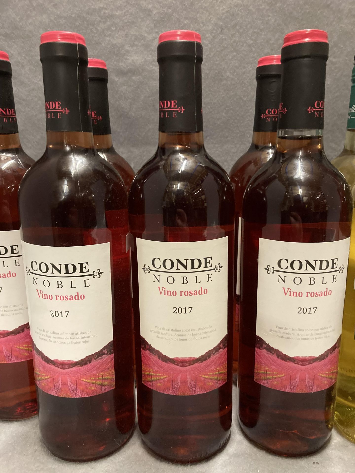 Seven 75cl bottles of Conde Noble Vino Rosado 2017 rose wine, - Image 2 of 3