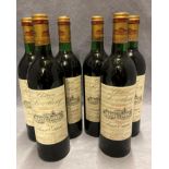 Six 75cl bottles of Chateau le Boscq Cru Bourgeois Saint-Estèphne 1984 red wine - advised stored in