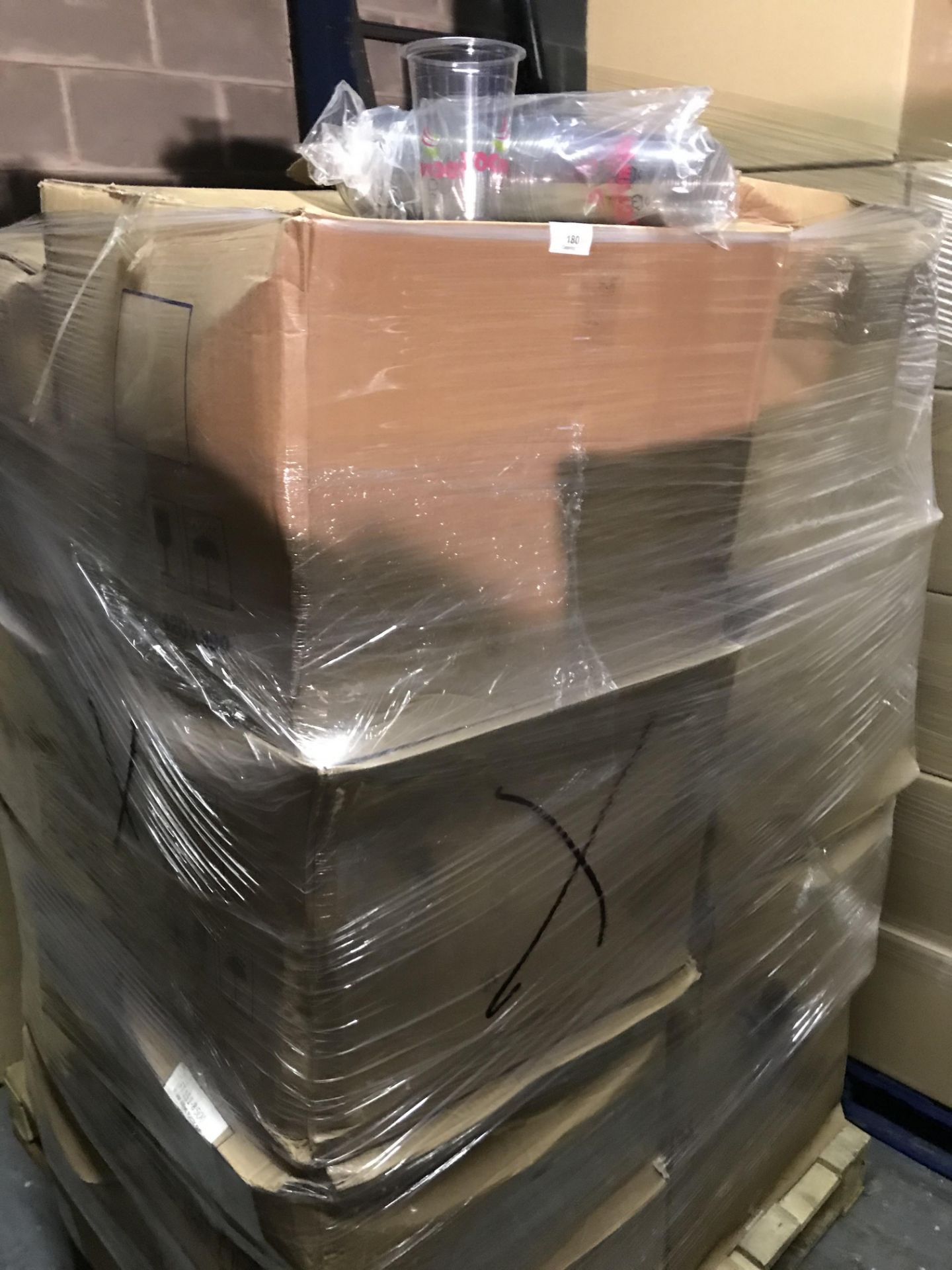 Contents to pallet - sixteen cartons of Yogyums plastic cups - transparent (Collect from - Image 2 of 2