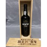 A 75cl bottle of Fonseca Bin No27 Fine Reserve Port in wood presentation box
