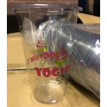Contents to pallet - sixteen cartons of Yogyums plastic cups - transparent (Collect from