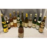 A selection of 12 mainly 75cl bottles of German,