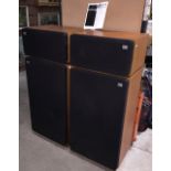 Pair of 2 piece Leak 3090 Loudspeakers, height 120cm,