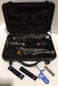 Hanson Ebonite Clarinet in Odyssey Case with spare reeds