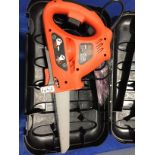 Black & Decker KFBES850 Type 4 Electric Saw in case,