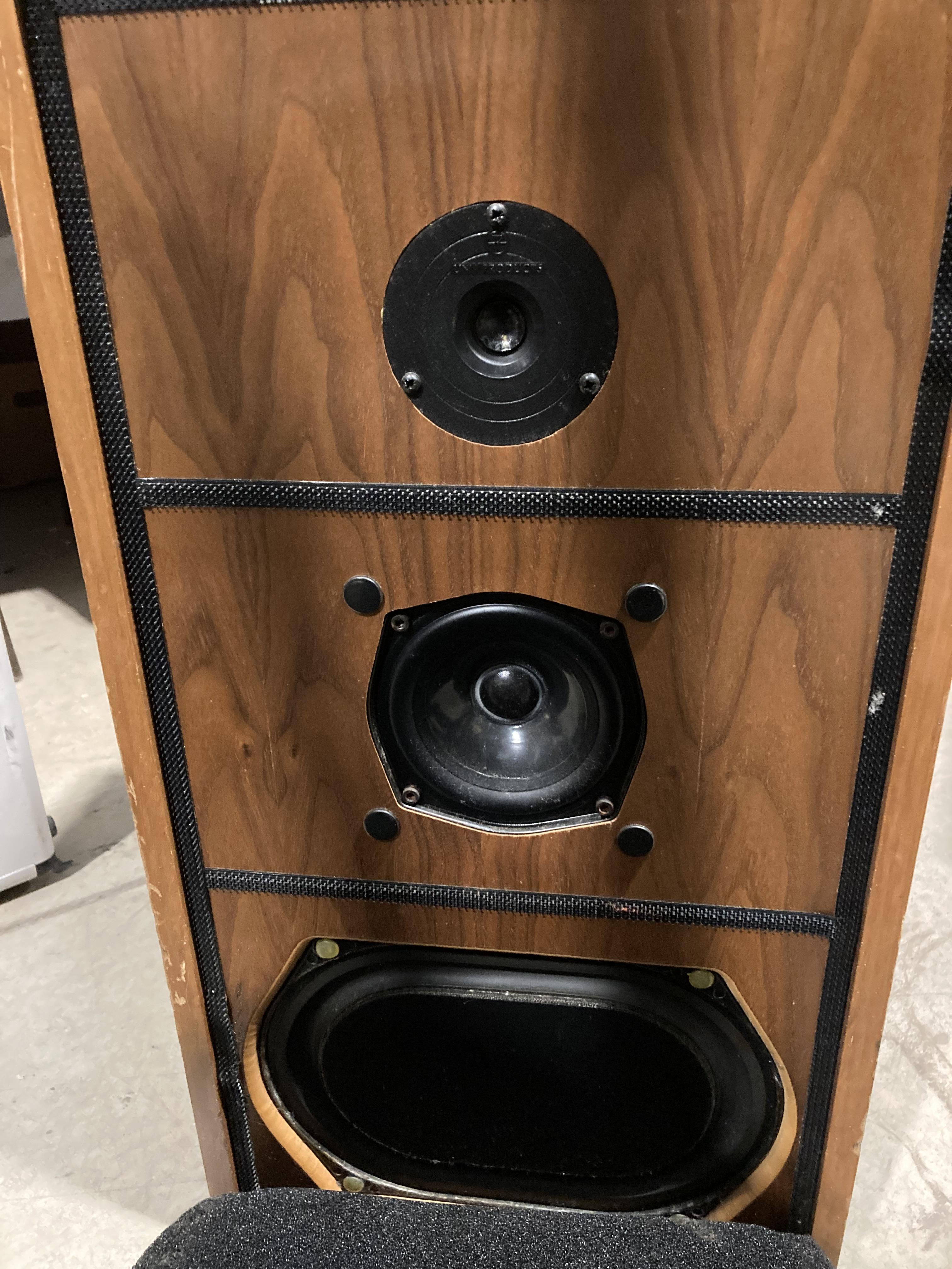 Pair of Linn Isobarik Domestic Monitor Speakers in teak cabinets H77CM x W38CM Further - Image 14 of 20