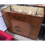 Retro Walnut cased BSR Monarch Gramophone, no lid,