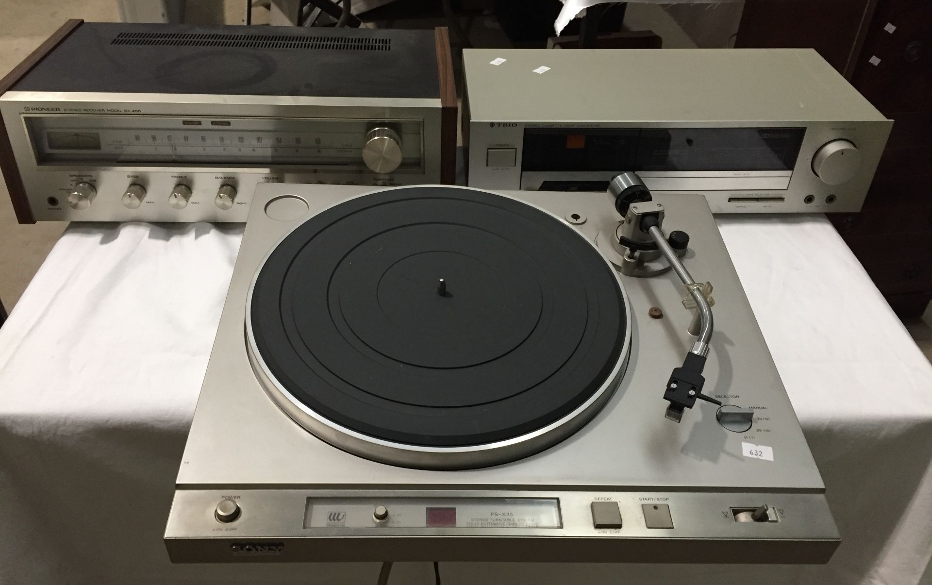 Sony PS-X35 Stereo Turntable -no lid,