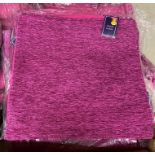 100 x Chenille Cushion Covers - Plum - in packs of 10 (10 outer packs)