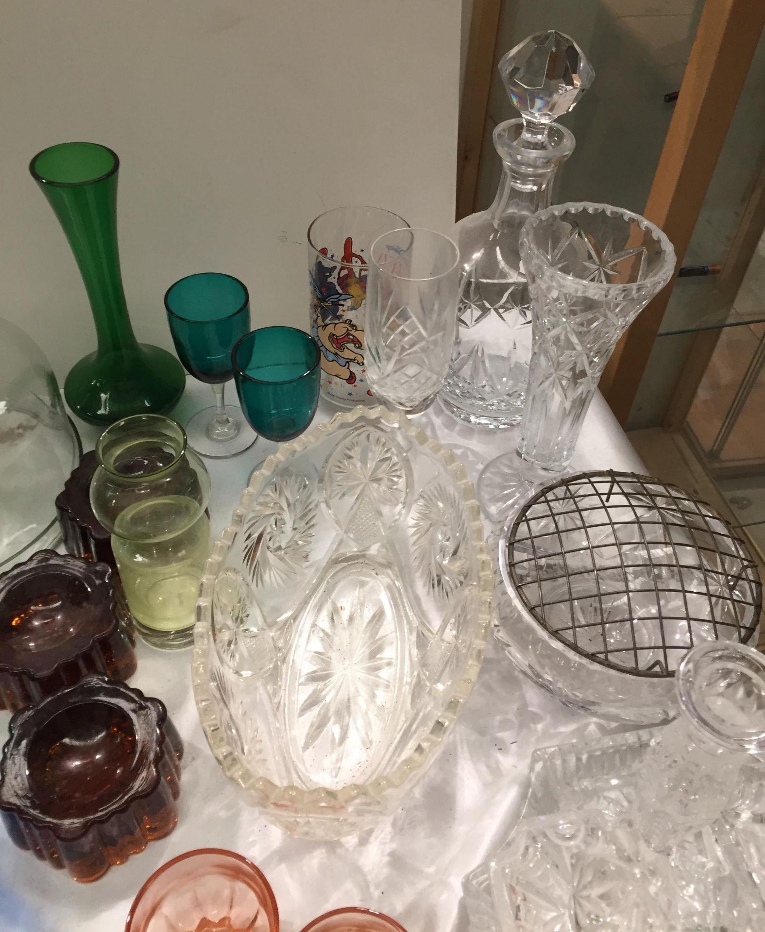 30+ glass items - dressing table set, ca - Image 3 of 5