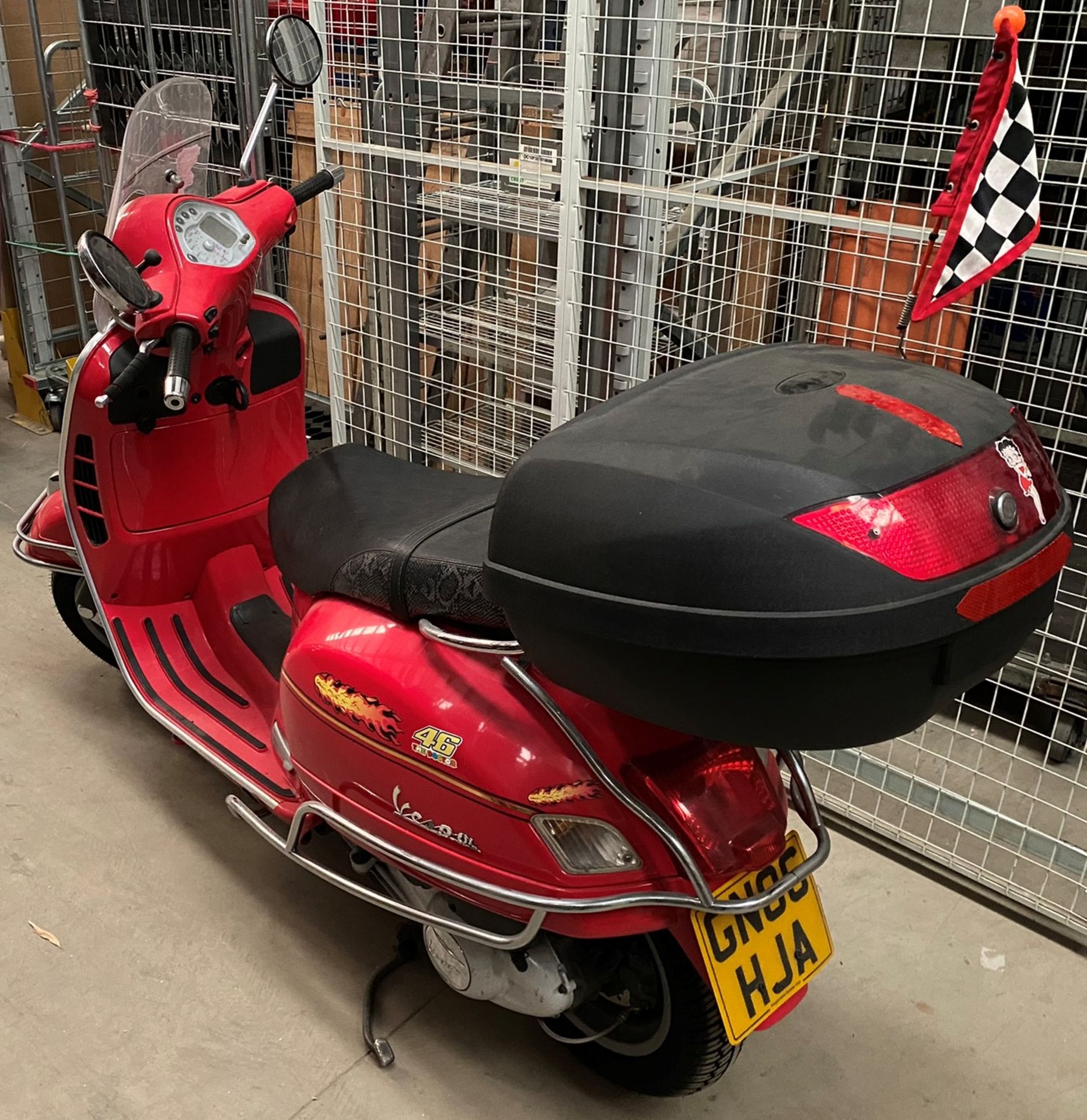 A PIAGGIO VESPA GTS (244cc) SCOOTER - Petrol - Red. Reg No: GN06 HJA. Recorded Mileage: 46,952+km. - Image 3 of 12