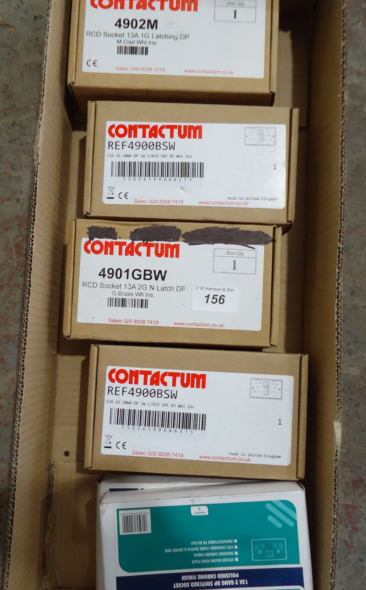 BOX OF MIXED RCD SOCKETS