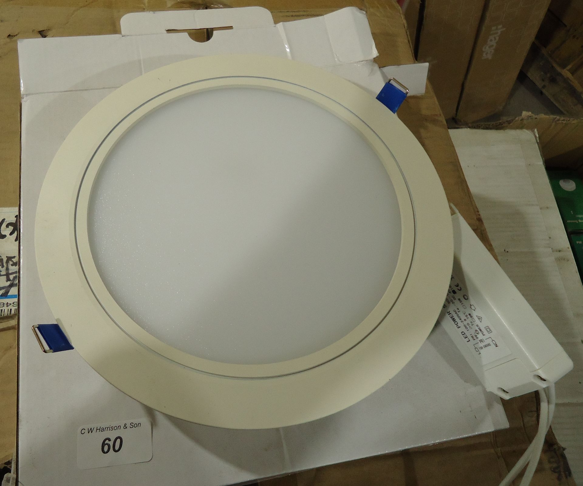 5 X 18W LED RECESSED PANEL C/W MICROWAVE SENSOR COLOUR 830