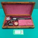 A Civil War era Remington percussion new model Army revolver in .44 cal, S/No.