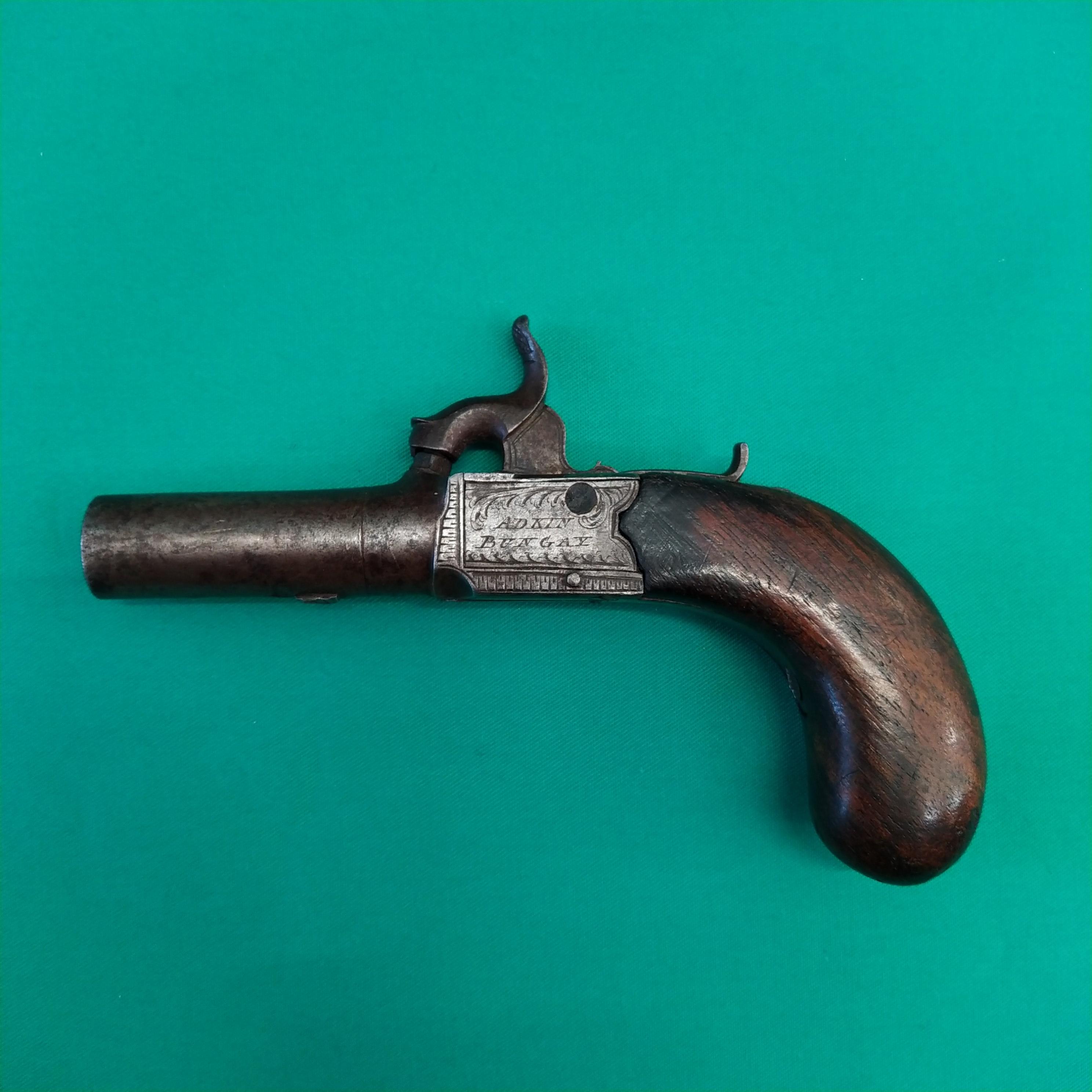 A percussion pocket pistol by Adkin of Bungay (1823-70-94), - Image 2 of 5