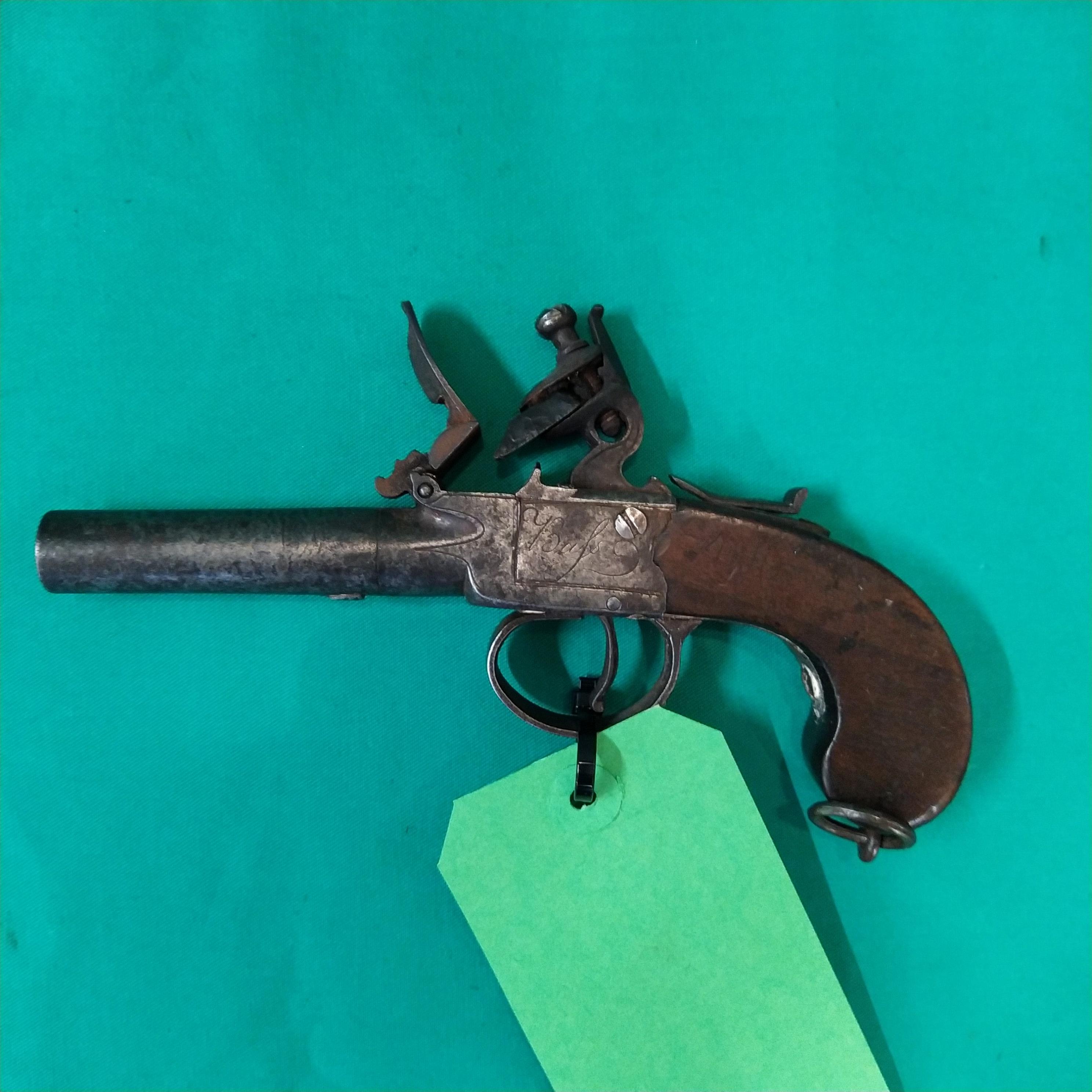 A London made Flintlock pocket pistol, - Image 2 of 2