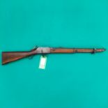 A Martini Henry .577/450 Artillery carbine, unmarked action and stock, B.S.A.