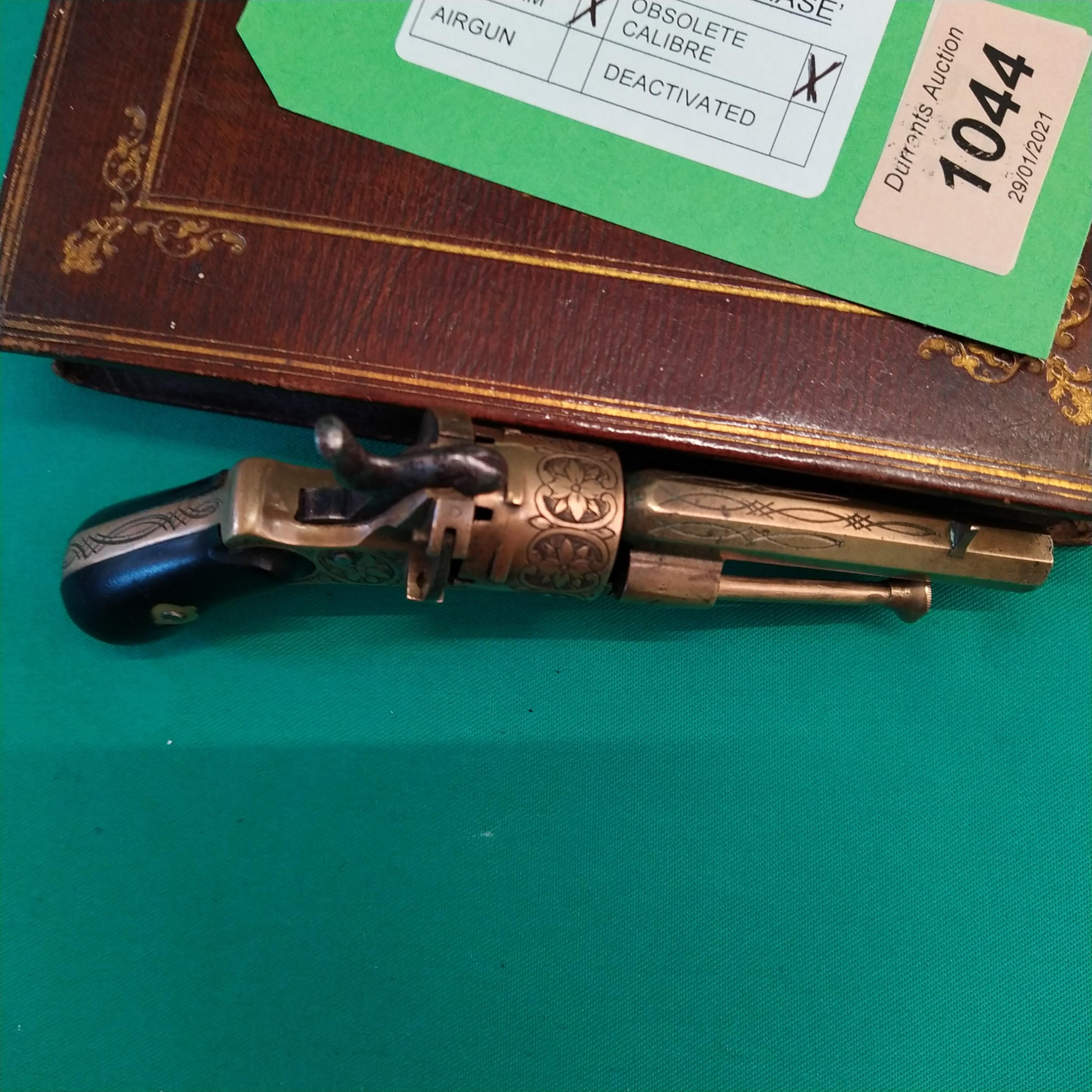 A baby six shot 5mm pin fire revolver, 5 1/4" overall with a 2 1/2" barrel, S/No. - Image 5 of 5