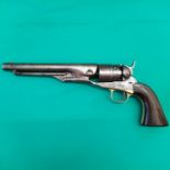 A Civil War era Colt model 1860 Army percussion revolver in .44" cal, S/No.