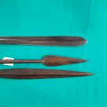 Three ethnic spears including a good Maasai 'stabbing' example