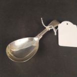 A Victorian silver caddy spoon, London 1838 by Benjamin Smith,