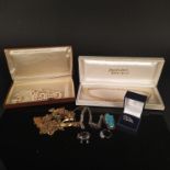 Mixed silver jewellery items including Mystic Quartz,