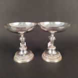 A pair of silver tazzas,