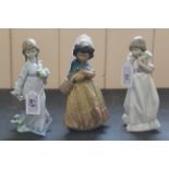 Three boxed Lladro porcelain figurines, 'Sprung Bouquets',