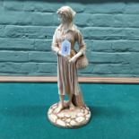 A Victorian Royal Worcester figure of a lady with basket c.