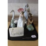 A group of six Lladro figurines, all signed to base, two by a member of the Lladro family,