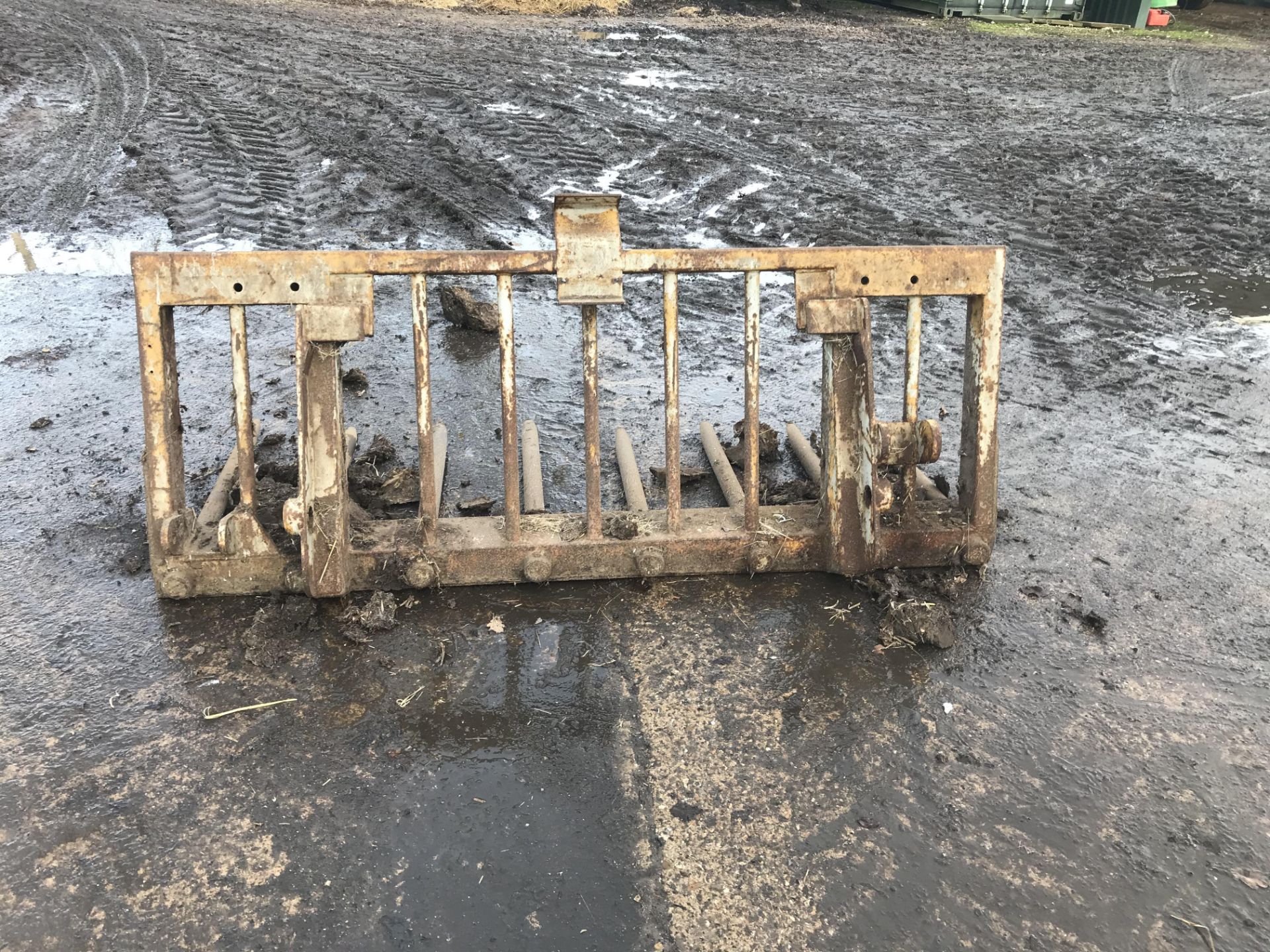 Muck fork. Stored near Dereham, Norfolk.