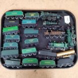Hornby rolling stock, three Bachmann engines,