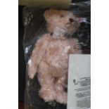 A boxed Steiff Queens 90th birthday bear,