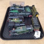 Mixed tin plate engines including Hornby,