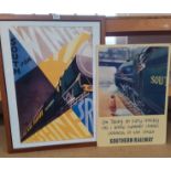 An 'Art Deco' style Southern Railway poster,