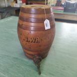 A 19th Century 'Northern & Co Vauxhall Lambeth' stoneware whiskey barrel with brass tap,