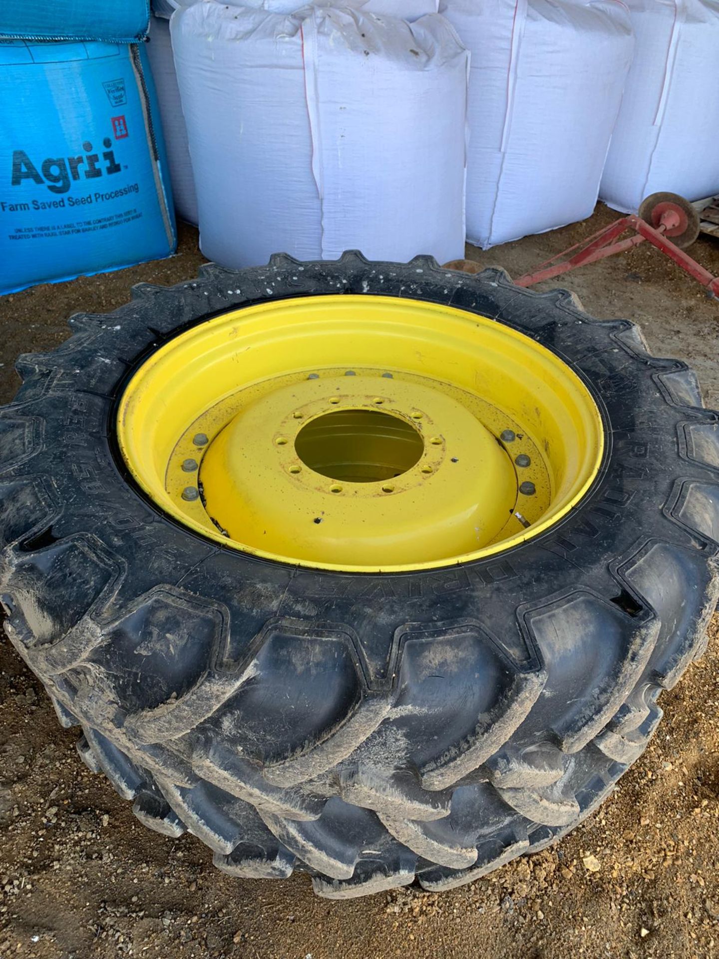 Row Crop Wheels for John Deere Tractor - 380/90 R50 and 340/ 85 R36.