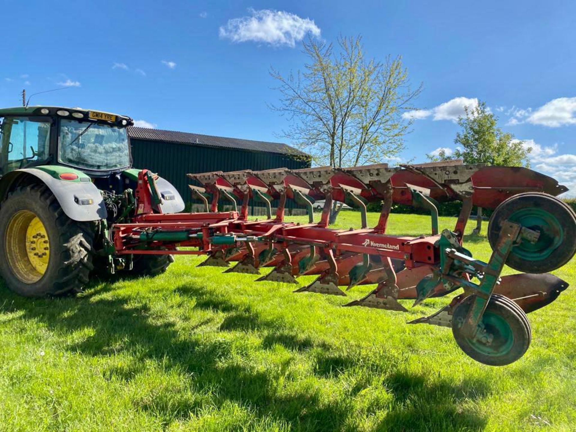 Kverneland 85-300-8 6 Furrow Plough. Stored Faversham, Kent. - Image 2 of 3