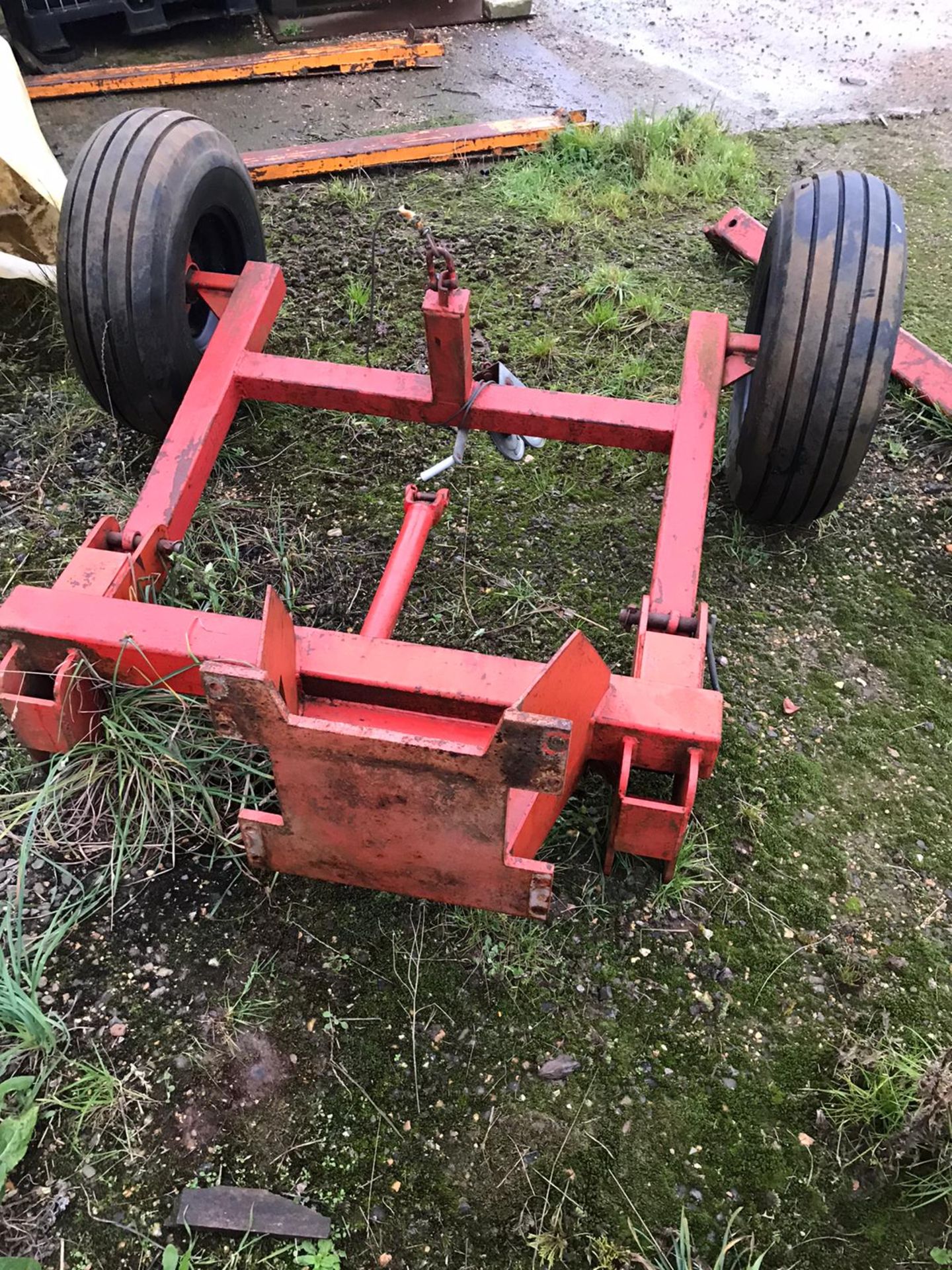 Power Harrow Trailing Set. Stored near Chatteris, Cambridgeshire.