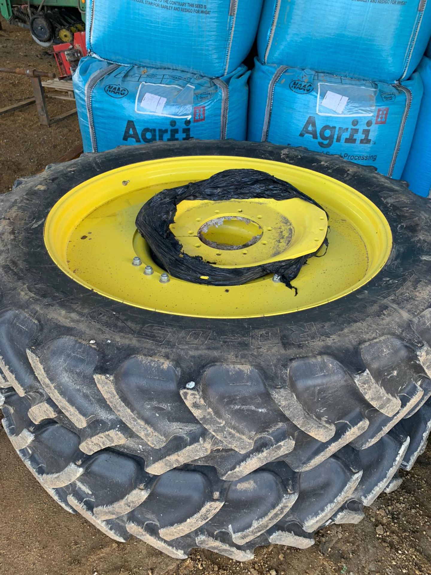 Row Crop Wheels for John Deere Tractor - 380/90 R50 and 340/ 85 R36. - Image 3 of 5