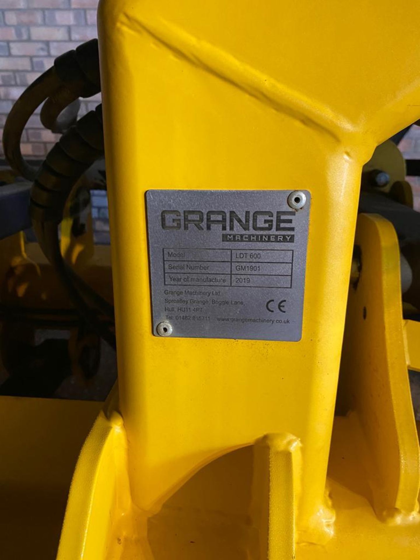 2019 6m Grange Tool Bar, rear two point linkage and drawbar option. - Image 3 of 10