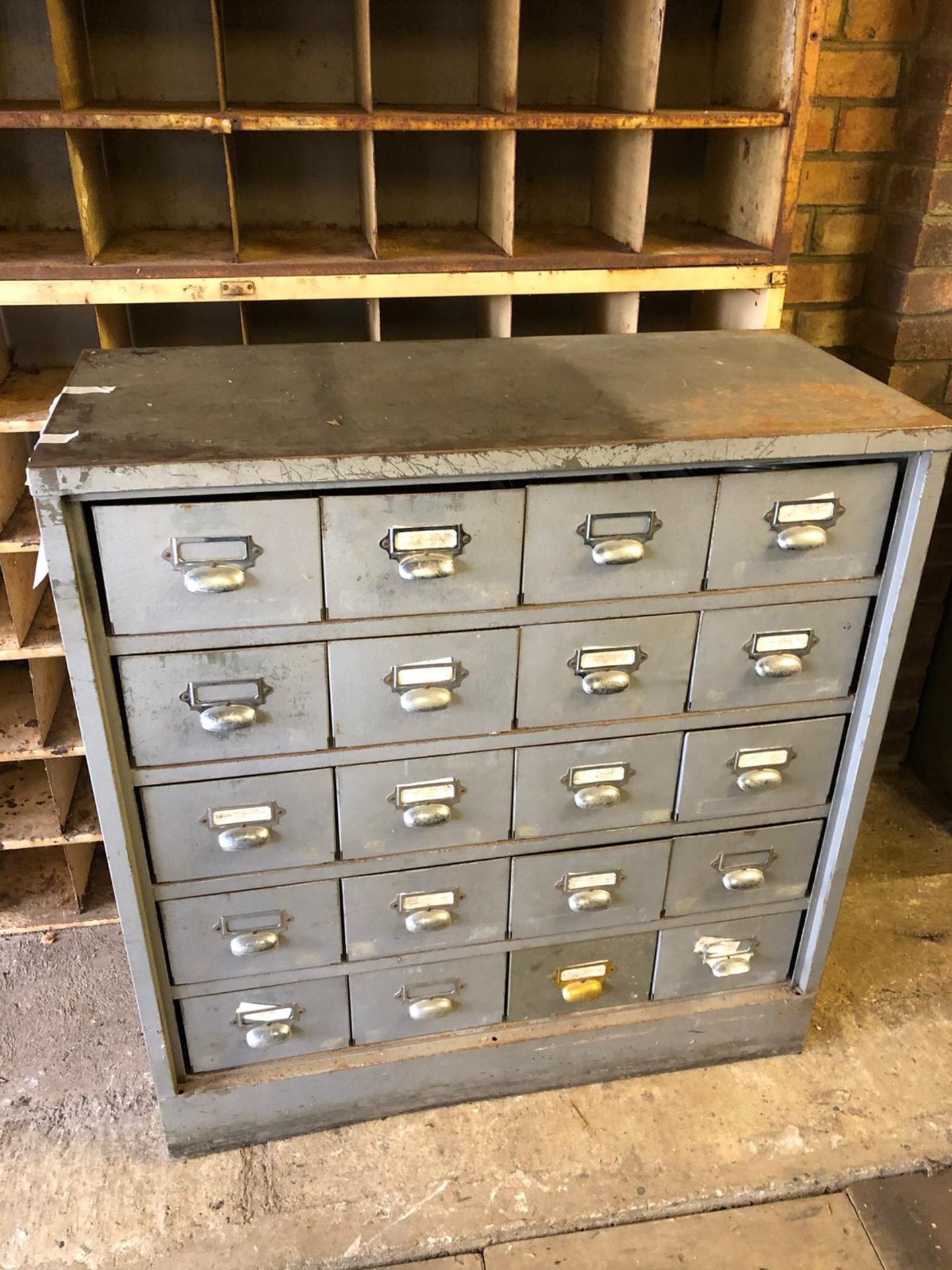 Metal Cabinet and Drawers - Height 97cm x Width 92cm x Depth 42cm. Stored Gorleston, Norfolk.