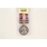 A Q.S.A. medal to L.Corpl.H.Gilles. 27th BN.Imp.