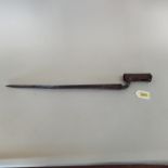 A socket bayonet by G Salter, blade marked with number 2 with socket marked 300 (this model 1842,