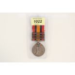 A Q.S.A. medal to 5448 Pte.W.Collins.S.Stafford.Regt.