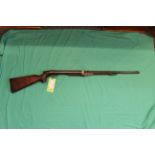 A B.S.A. model 'Lincoln' air rifle with pistol grip stock bearing triple rifle trademark, S/No.